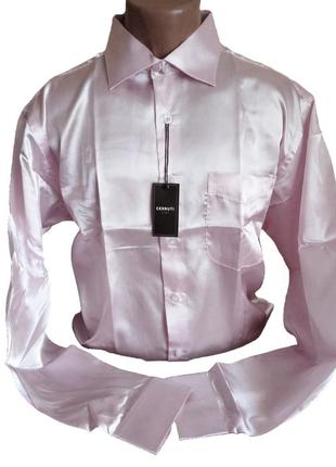 Сорочка/рубашка рожева cerrutti - 100% шовк, (silk), шелк