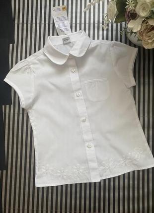Белая блузка блузка в школу школьная блуза