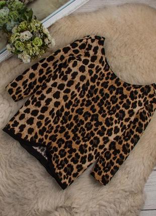Блуза  блузка тигровая  модная леопардовая новая трендовая модная стильная