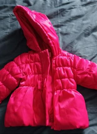 Зимняя/ осенняя курточка на маленьких девочек 12-18 мес
