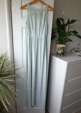 Длинное вечернее, выпускное шифоновое платье h&m