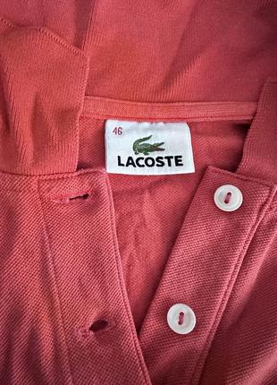 Помаранчеве поло lacoste3 фото