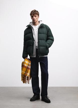 Пуховик zara quilted jacket