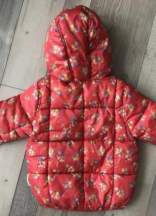 Куртка дитяча демісезонна стьобана для дівчинки zara 1,5-2 роки2 фото