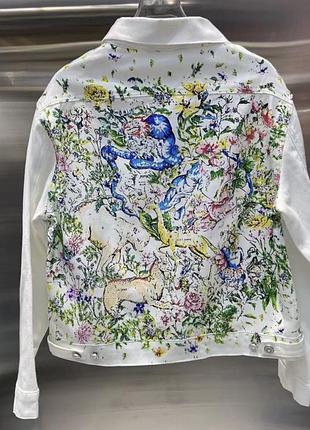 Джинсова рубашка куртка в стилі dior sml