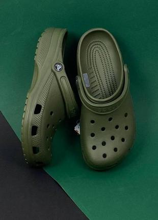 Чоловічі крокси сабо crocs classic army