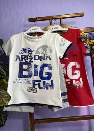 Комплекты для мальчиков футболка + шорты arizona
