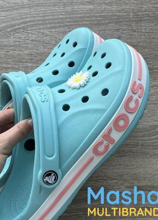 Баябэнд крокс голубые женские оригинал, crocs bayaband4 фото