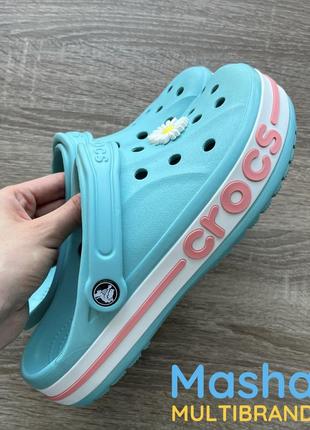 Баябэнд крокс голубые женские оригинал, crocs bayaband7 фото