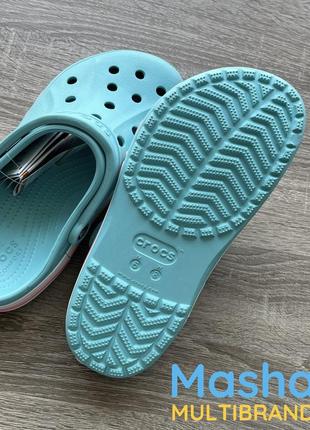 Баябэнд крокс голубые женские оригинал, crocs bayaband5 фото