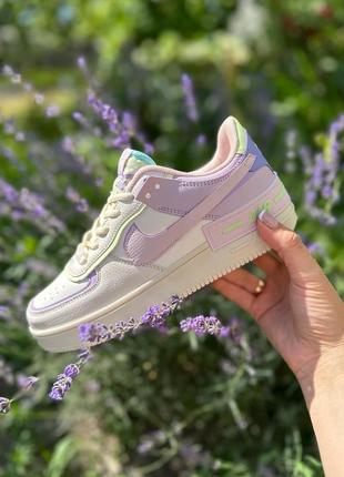Лавандові кросівки nike hippie air force 1 💜🪻 найк,форси,взуття,кросовки