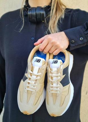 Кросівки new balance 327 beige black 🔥
