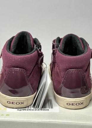 Кожаные утепленные демисезонные ботинки geox kilwi 20,22,23,24 девочке6 фото