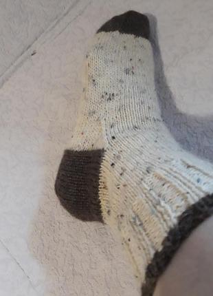 Теплые носки ручной работы.2 фото