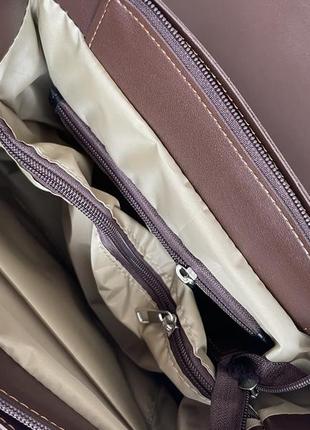 Женская классическая сумка на работу на учебу сумочка в руку на плечо8 фото