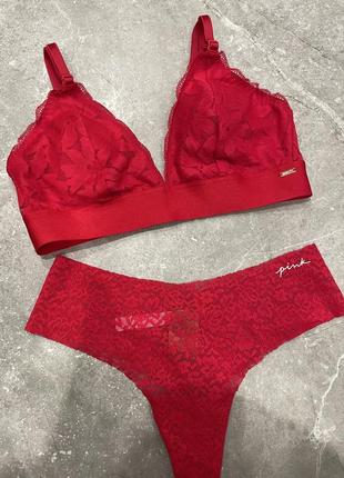 Комплект victoria’s secret pink бралетт набор виктория сикрет