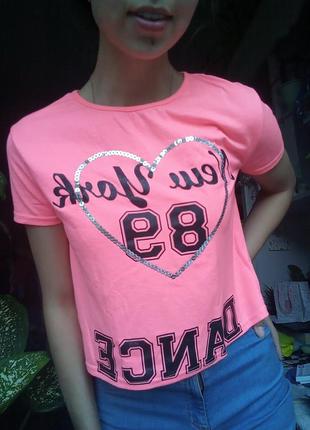 Яркая футболка розового цвета, летняя футболка в стиле барби, свободная футболка1 фото