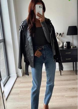 Джинси z1975 high-rise mom jeans zara 34р 36р