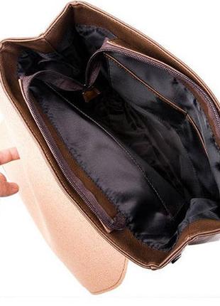 Винтажный мужской рюкзак эко кожа черный7 фото