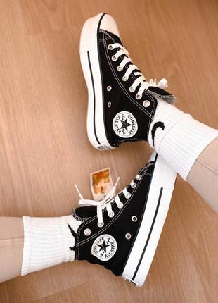 Кеди високі на платформі converse chuck taylor all star platform high