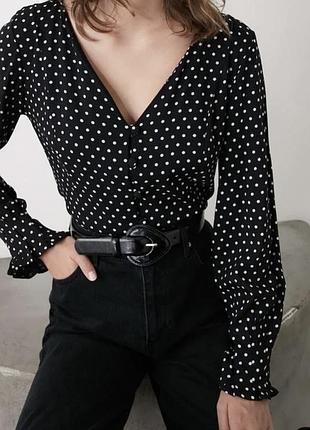 Блуза в горошок