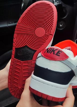 Кросівки nike sb dunk low pro grey red7 фото