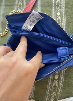 Шикарна, сумочка, темно синього кольору, від бренду: accessorize👌8 фото