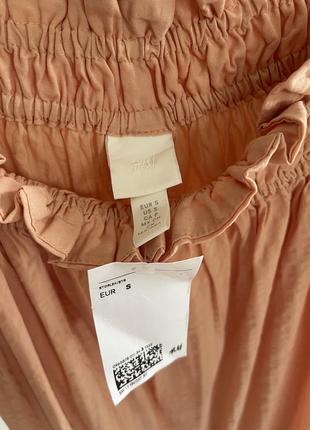 Платье сарафан из смеси вискозы персиковое h&amp;m6 фото