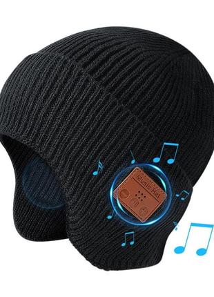 Сток зимова вітрозахисна музична шапка з bluetooth