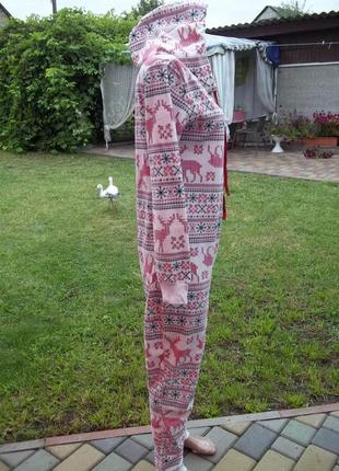 44 р флисовый комбинезон пижама кигуруми женский3 фото