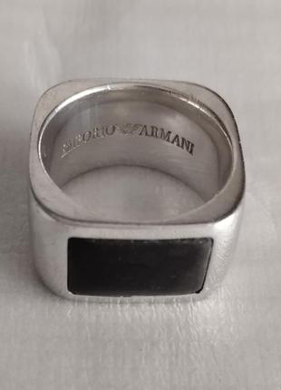 Серебряная печать кольцо emporio armani клеймо1 фото