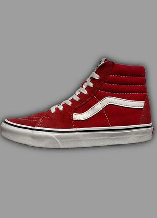 Кеды vans sk8-hi red оригинал скейт хаи1 фото