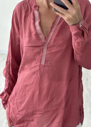 Блуза рубашка сорочка льон лляна zara mango 🥭1 фото