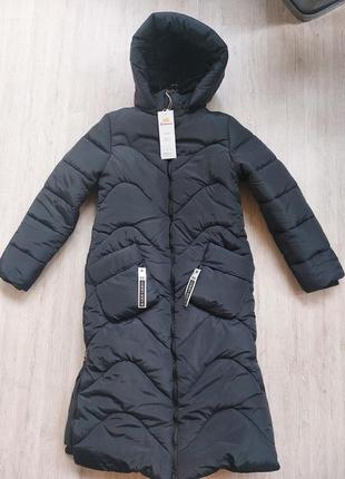 Пальто для дівчинки barbarris 140 см, зима