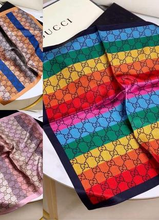 Шовкові хустинки шаль в стилі dior6 фото