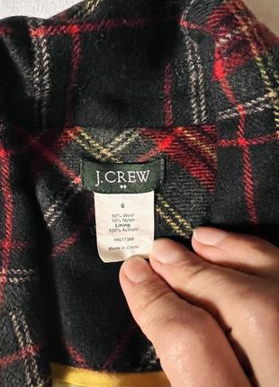 Пиджак в клетку j.crew пиджак в шотландку, шерстяной кашемировый жакет3 фото