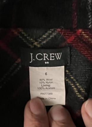 Пиджак в клетку j.crew пиджак в шотландку, шерстяной кашемировый жакет6 фото