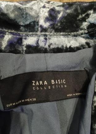 Пиджак бархатный блейзер zara4 фото