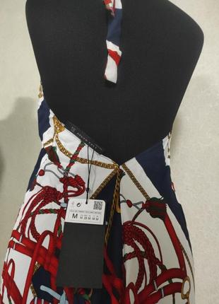 Zara scarf dress миди платье сарафан сток оригинал тренд база3 фото