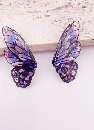 Висячі сережки minar fairy з градієнтом метелик8 фото