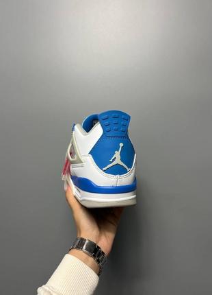 Кроссовки nike air jordan 4 retro golf military blue8 фото