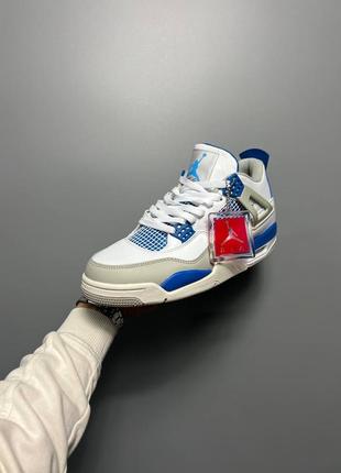 Кроссовки nike air jordan 4 retro golf military blue7 фото