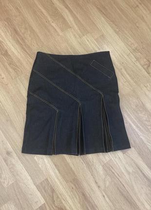 Джинсовая юбка размер м-l в идеальном состоянии, жіноча джинсова спідниця