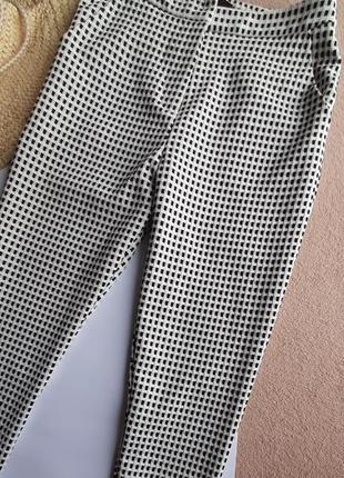 Классические брюки высокая посадка черно-белые missguided2 фото