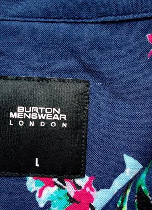 Рубашка  гавайская burton london viscose гавайка (l)4 фото
