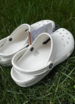 Сабо crocs classic clog white2 фото