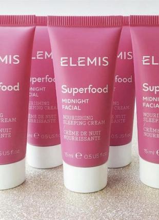 Ночной крем для лица elemis superfood nourishing sleeping cream