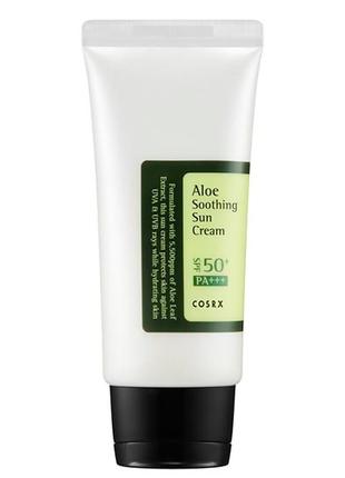 Солнцезащитный крем с соком алоэ вера cosrx aloe soothing sun cream spf50+