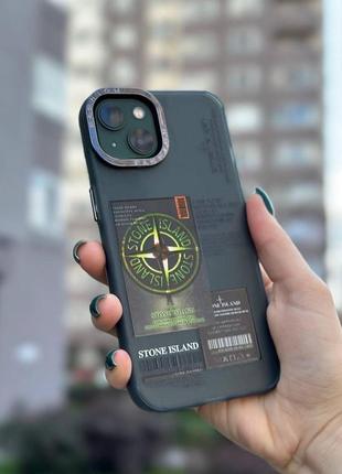 Чохол stone island для iphone, чохол для айфона