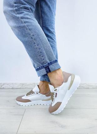 Кроссовки кожаные р32-41 family look кеды мокасины